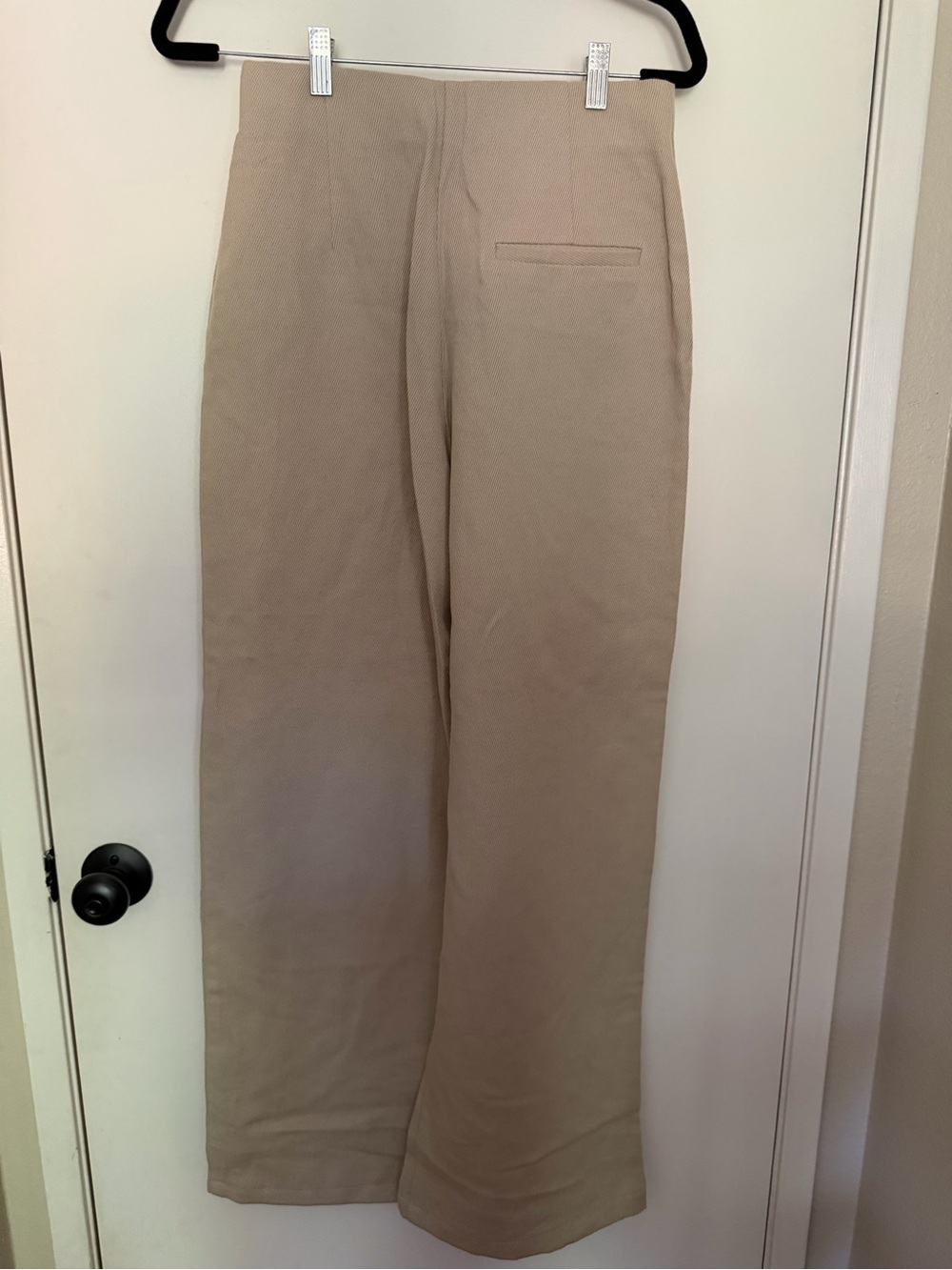 Zara Beige Wide-Leg Trousers